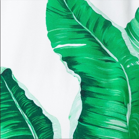 NWOT Dolce&Gabbana Banana Leaf-Print Sheath Dress - Picture 6 of 16